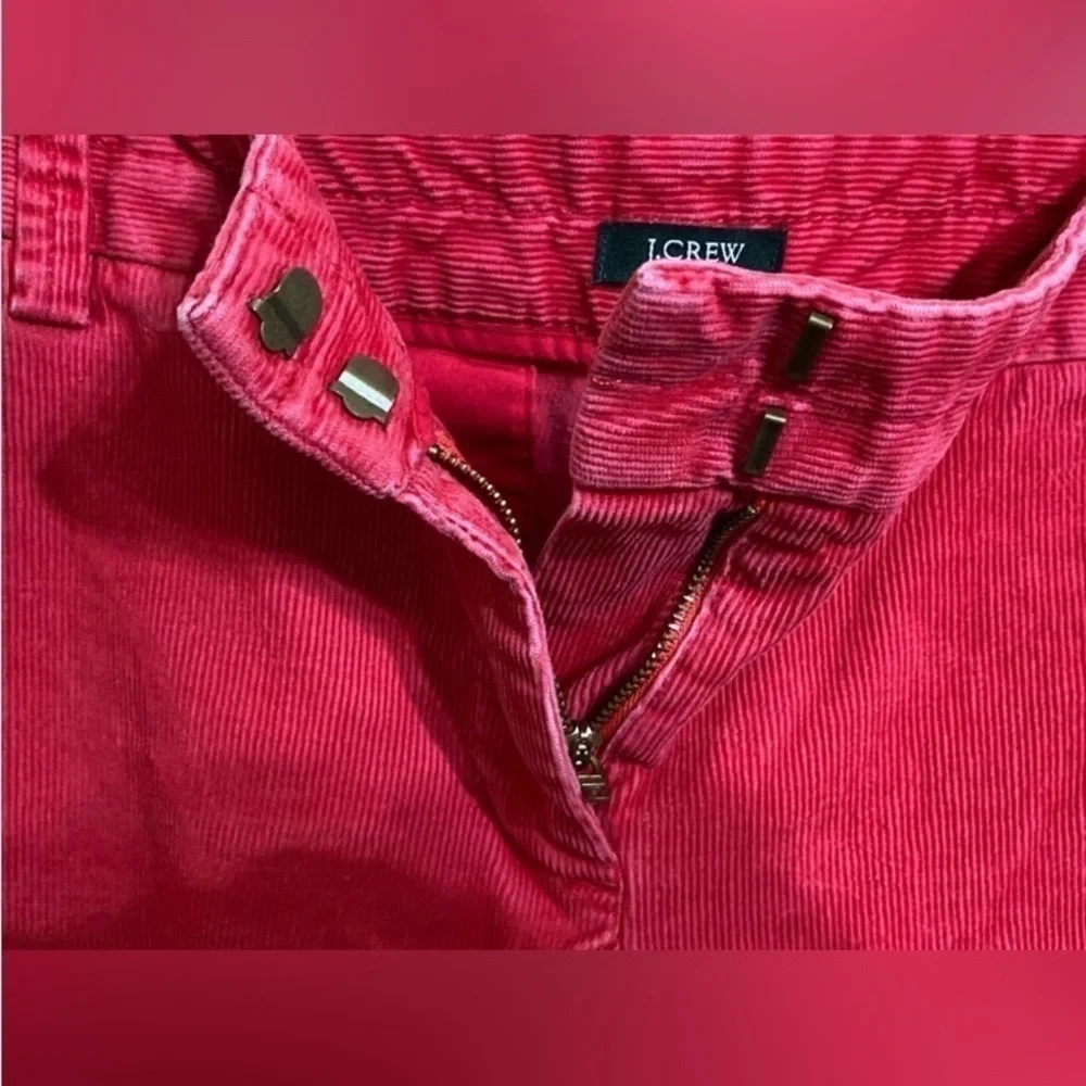 J Crew Nantucket Red Corduroy Pants l Size 6 Stretch Jeans